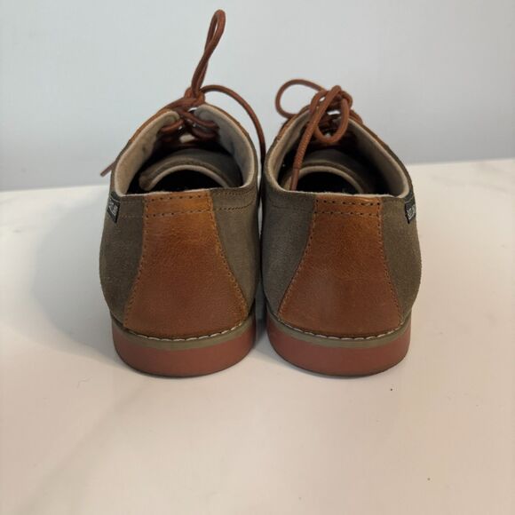 Eastland Sadie Saddle Shoes Retro 50s Style Rockabilly Lace Brown Olive Size 8 - Picture 5 of 9